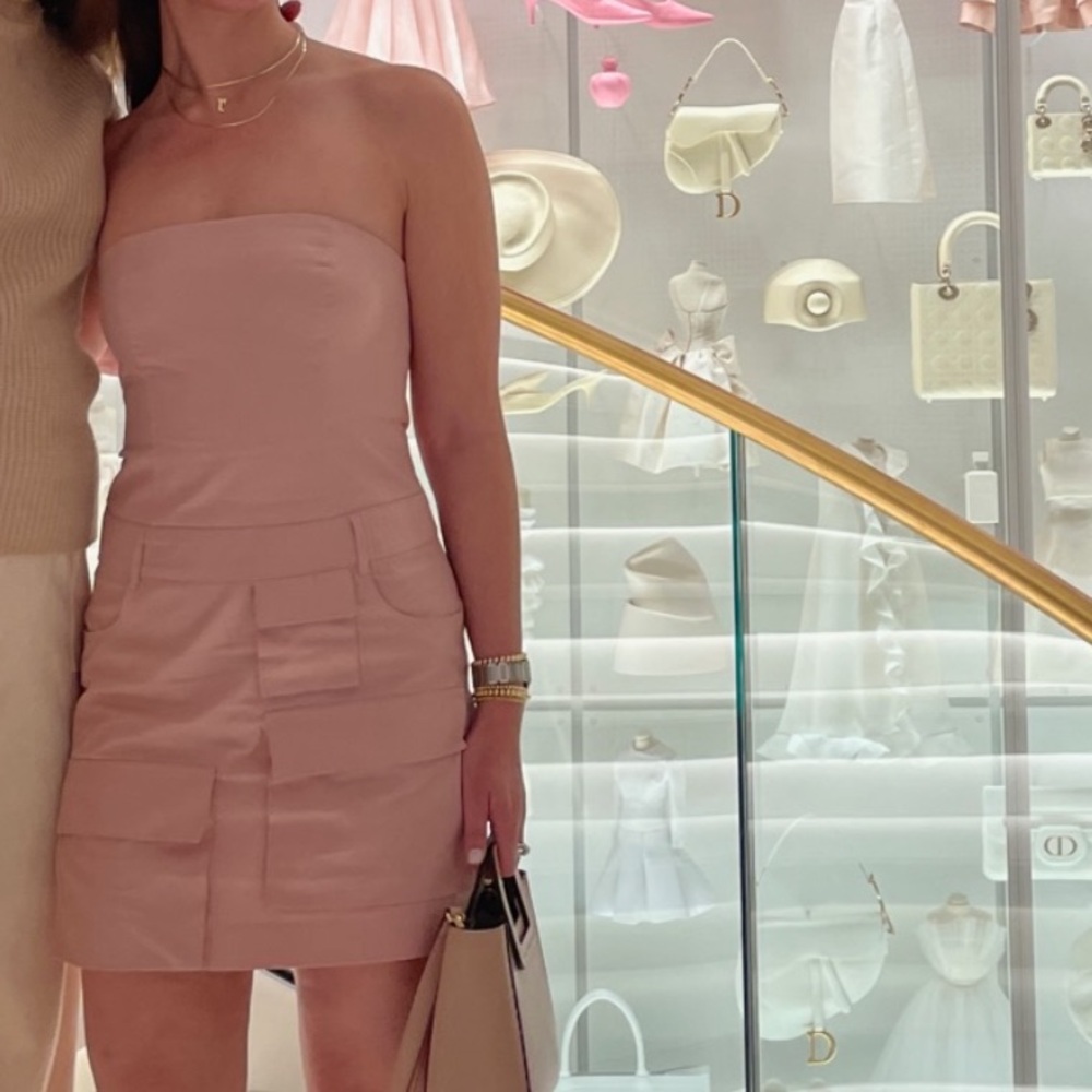 Zara Pink Cargo Mini Dress